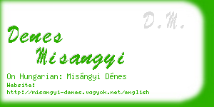 denes misangyi business card