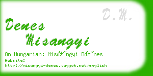 denes misangyi business card